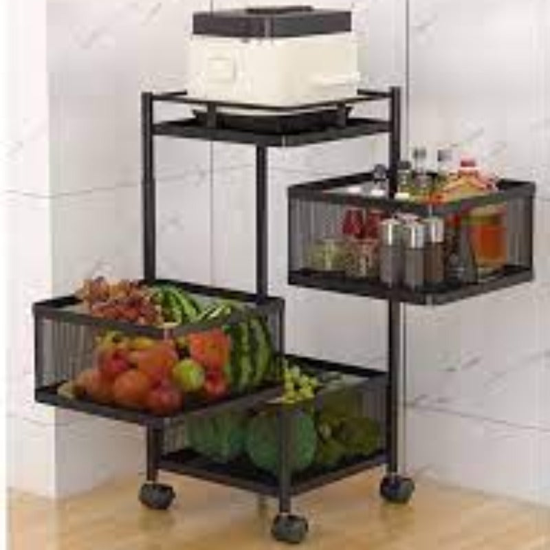 3 Tier Rotating Storage Trolley