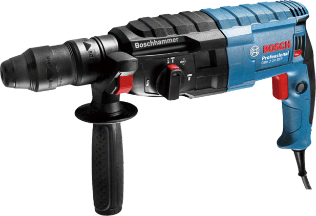 Bosch SDS Plus Rotary Hammer, 24mm, 790W, VSR, Electronic, 3-Modes, 2.7 J, 2.8kg, w/QC Chuck