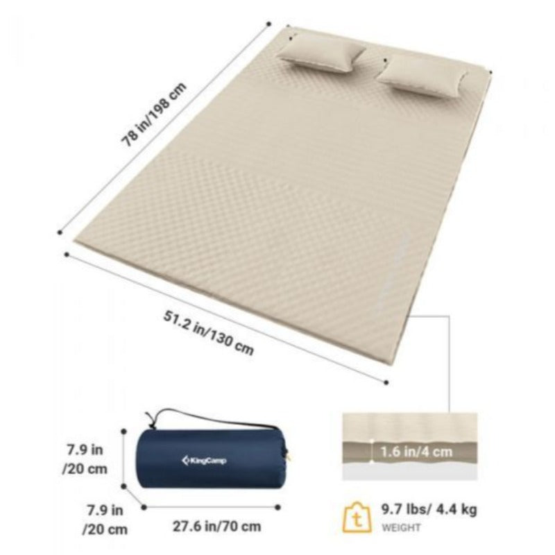 Double Self Inflating Sleeping Pad