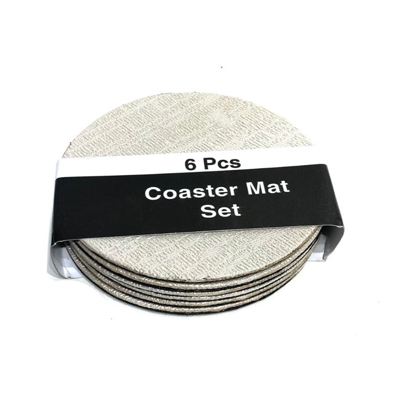 Coaster Mat Set Round (6 Pieces)