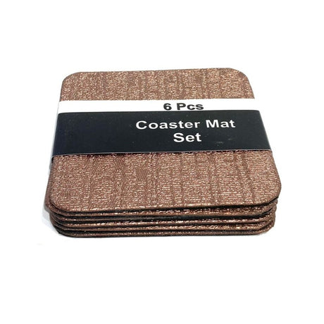 Coaster Mat Set Square (6 Pieces)