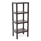 Rectangular Rack Lombok 4 Levels Brown