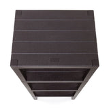 Rectangular Rack Lombok 4 Levels Brown