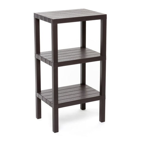 Rectangular Rack Lombok 3 Levels Brown