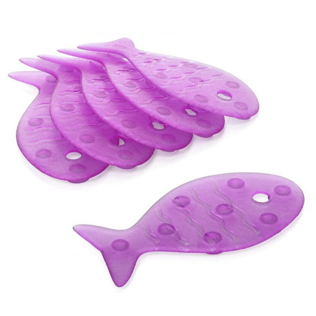 Anti-slip Bathtube Stickers Fish Aubergine