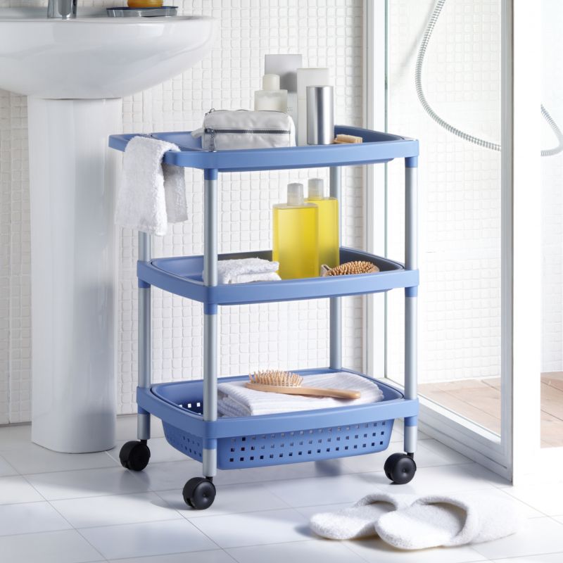 Bathroom Trolley Blue