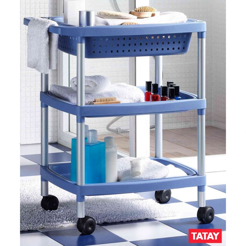 Bathroom Trolley Blue