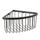 Corner Storage Basket Aluminium Black