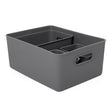 Set 4 Storage Baskets 15L, 5L,  2, 1,5L Baobab Anthracite Grey