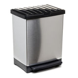 Pedal Dust Bin 25 L - Trend Metal Grey