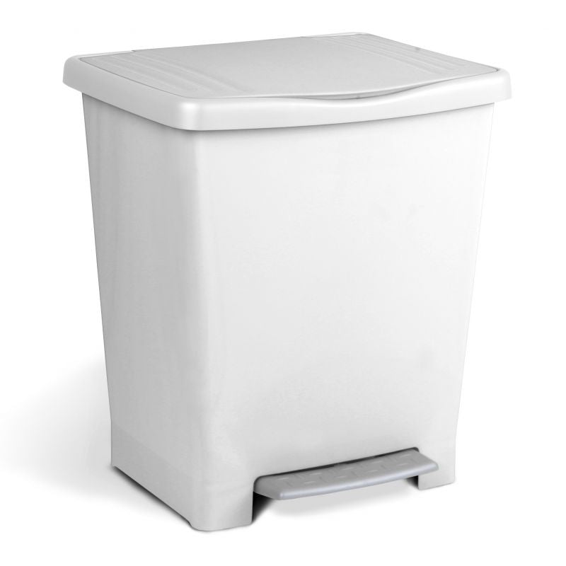 Pedal Dust Bin Millenium White