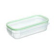 Food Container 0.75L Clip Safe Transparent Green