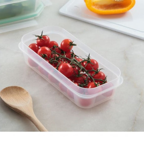 Food Container 0.75L Clip Safe Transparent Green