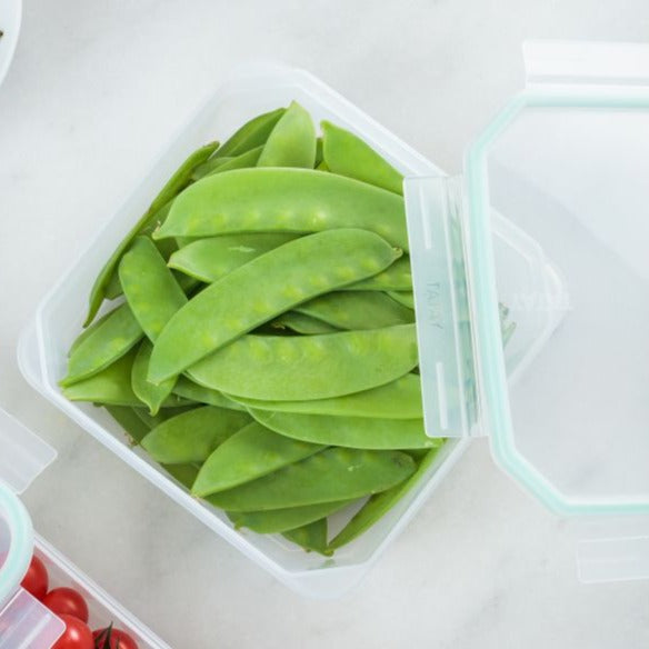 Food Container 1.3L Clip Safe Transparent Green