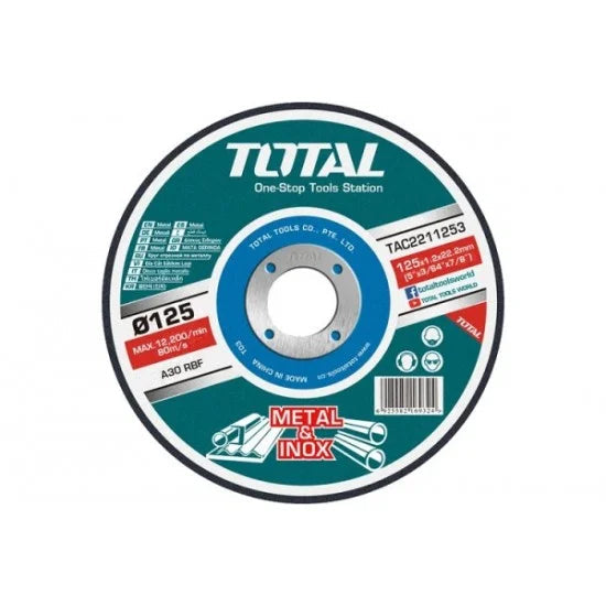 Abrasive metal cutting disc