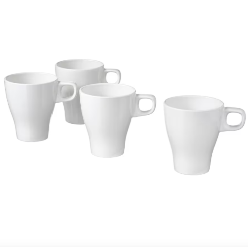 White Coffee Cup (Set of 5)